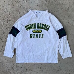 Vintage North Dakota State University Bison Longsleeve Gear For Sport Shirt XL